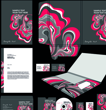cover of corporate business kit vector