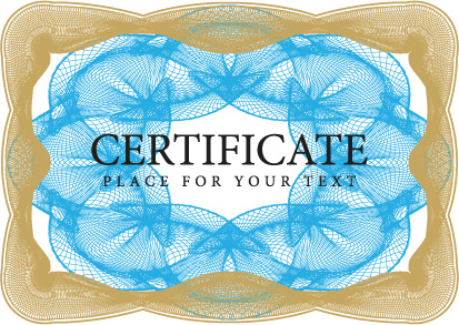 cover template gentle certificate vector