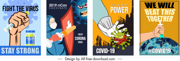 covid19 fighting poster attack virus sketch classic design