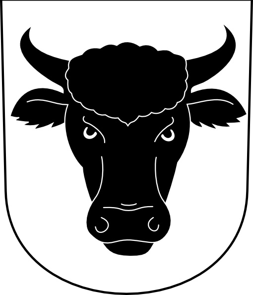 Cow Bull Horns Wipp Urdorf Coat Of Arms clip art