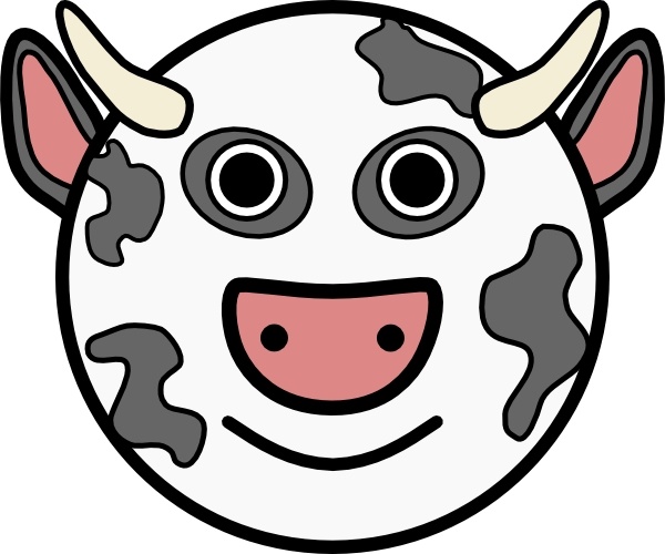 Cow Vache clip art