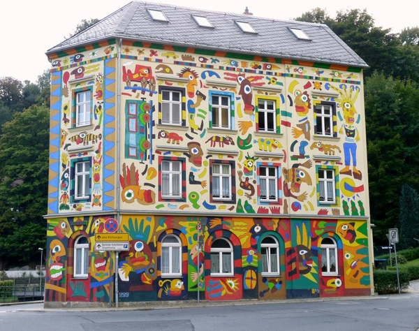 craffiti house fischer-art in sebnitz paint