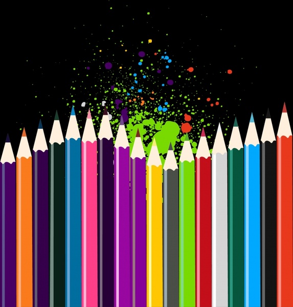 colored pencils background colorful grunge decor