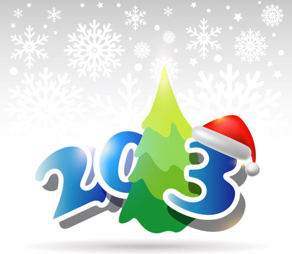creative13 christmas design element with snow background vector