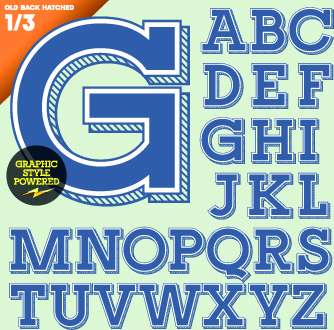 creative 3d letters vector set 