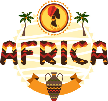 creative african background vector
