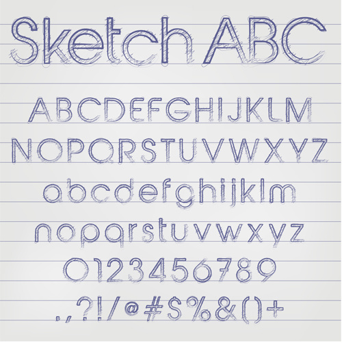 creative alphabets design vector set 