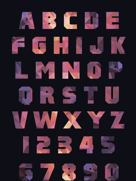 creative alphabets design vector set