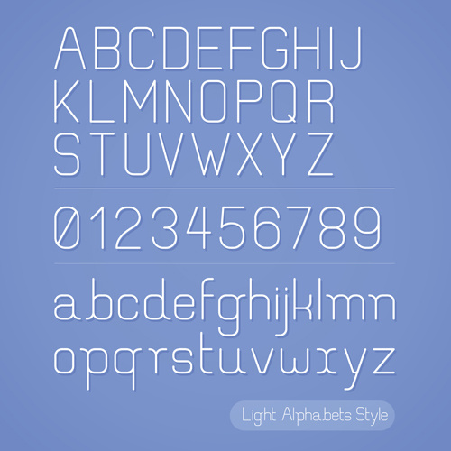 creative alphabets design vector set 