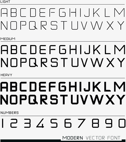 creative alphabets design vector set 