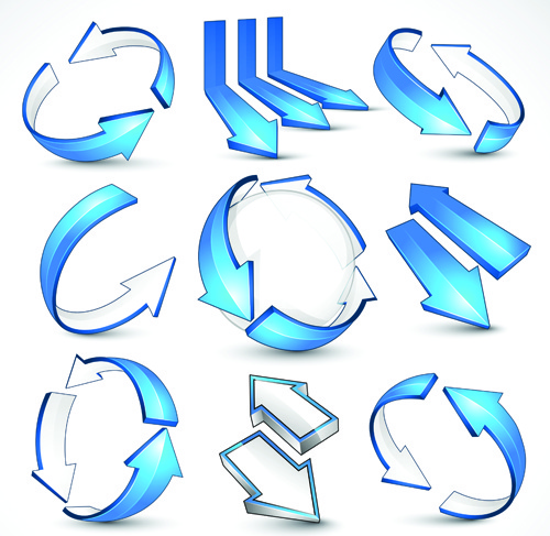 creative arrow logo design vector graphics