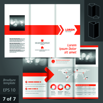 creative business brochure and booklet design vector