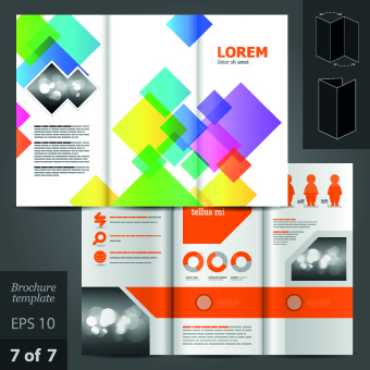 creative business brochure and booklet design vector