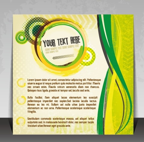 creative business brochure covers vector graphic