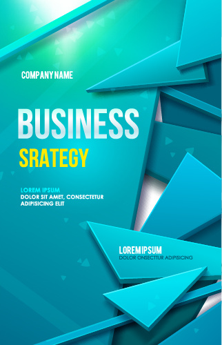 creative business cover templates vector set