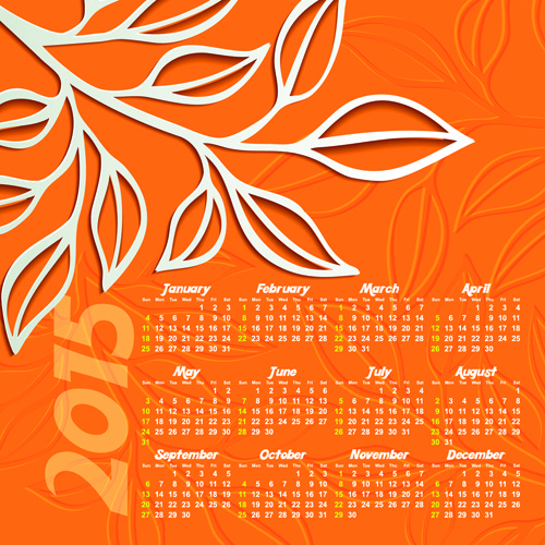 creative calendar15 vector design set