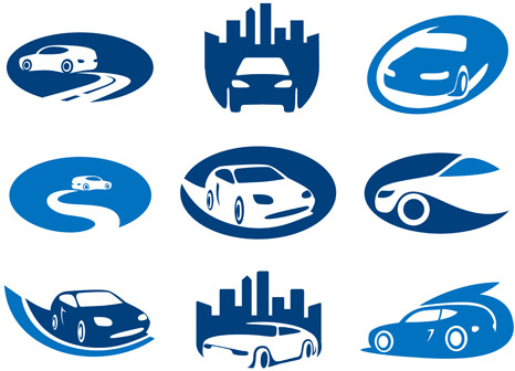 creative car logos design vector 