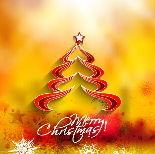 creative christmas tree blurs background graphics vector