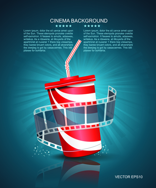 creative cinema art backgrounds vectors