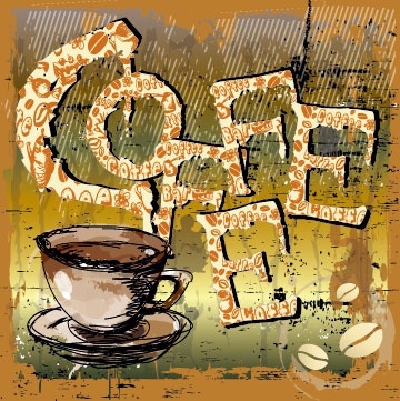 creative coffee illustrator 05 vector