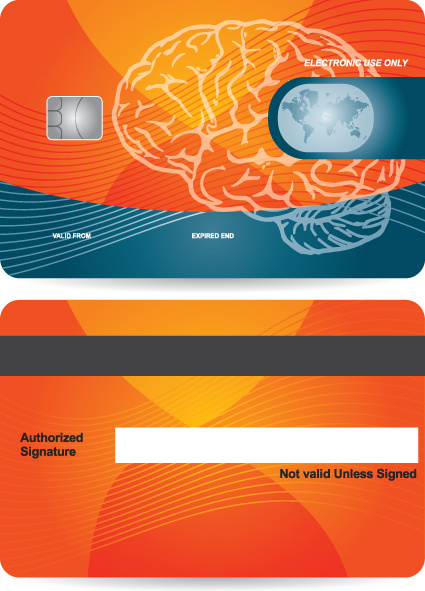 creative credit card design vector