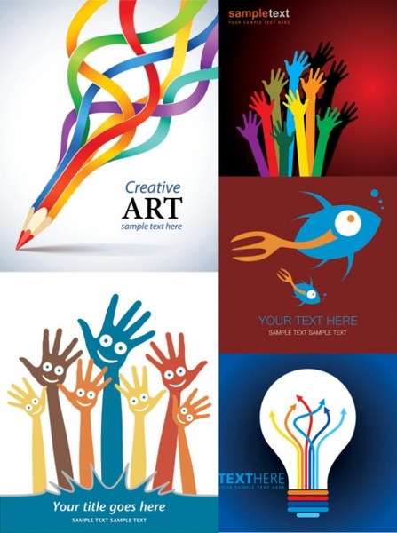 creative design posters vector