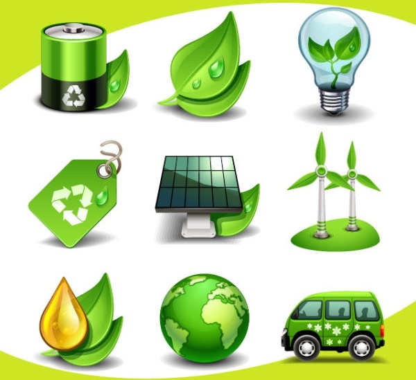 creative environmental icon 01 vector