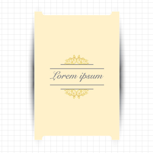 creative greeting card for your text vector