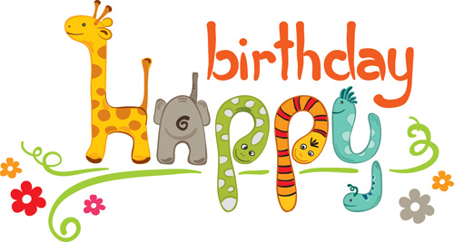 Download Vector happy birthday stickers free vector download (9,024 ...