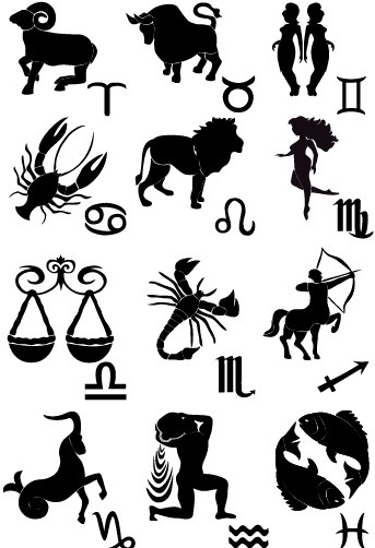 creative horoscope design vector 