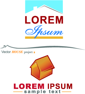 creative house vector logos