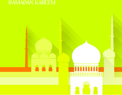creative islamic mosque vector background