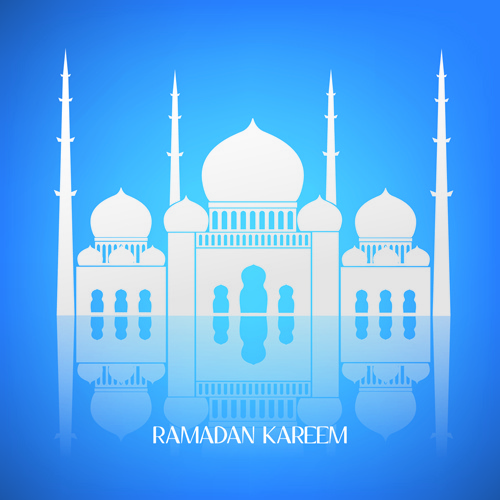 creative islamic mosque vector background