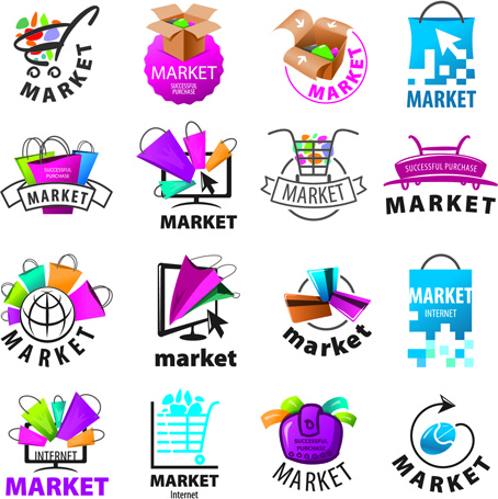 creative market logos vector set