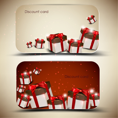 creative of gift discount cards design vector 