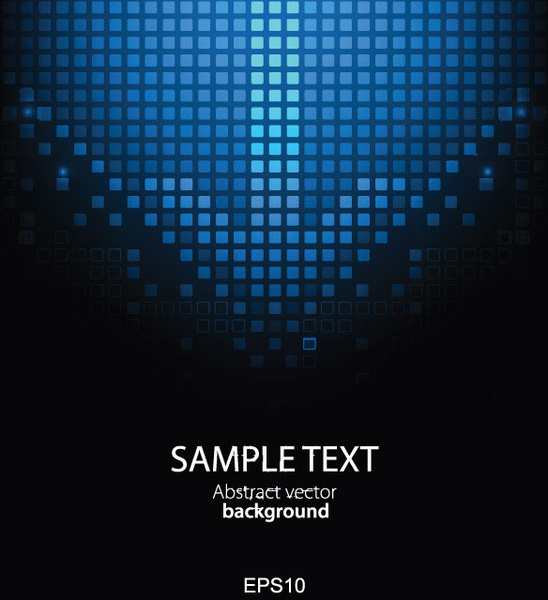 creative pixels background vector set