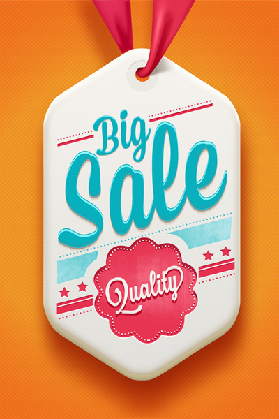creative premium quality sale tags vector