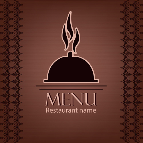 creative restaurant menu cover design vector 