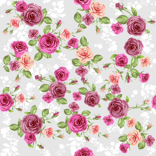 creative rose pattern design graphics vector 