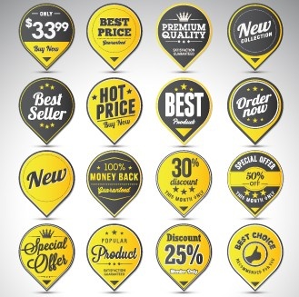 creative sale badges design graphics