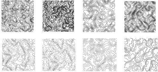 creative topographic map patterns vector