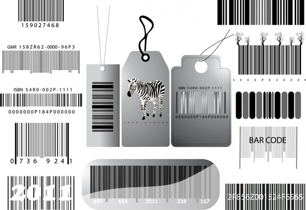sale tag template modern barcode decor
