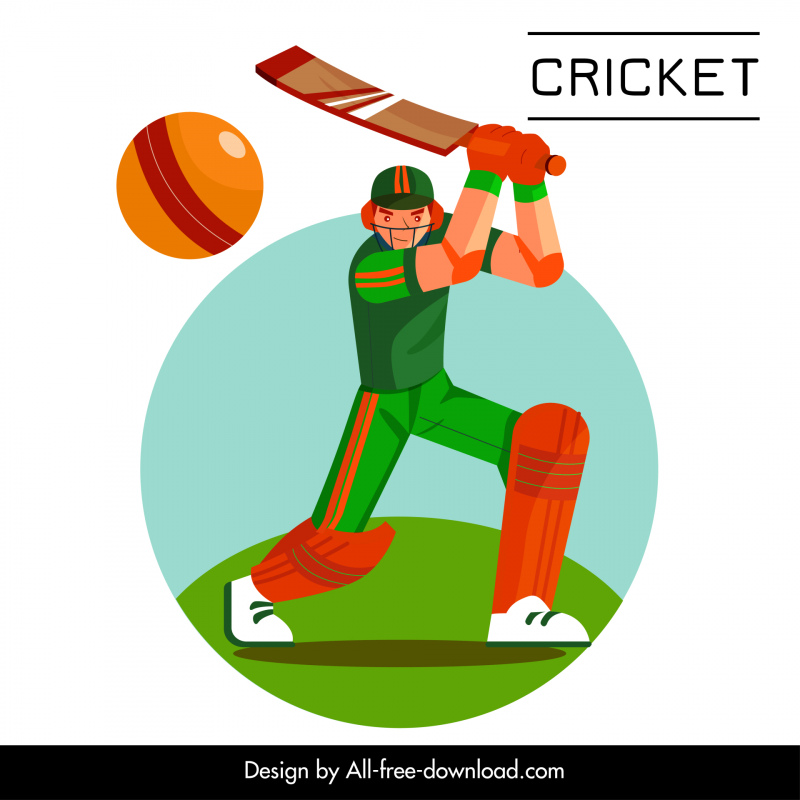 Cricket player clip art vectors free download 23,279 editable .ai .eps .svg  .cdr files