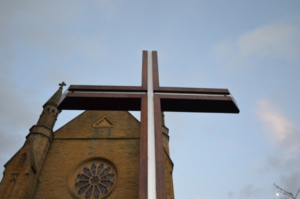 cross and church