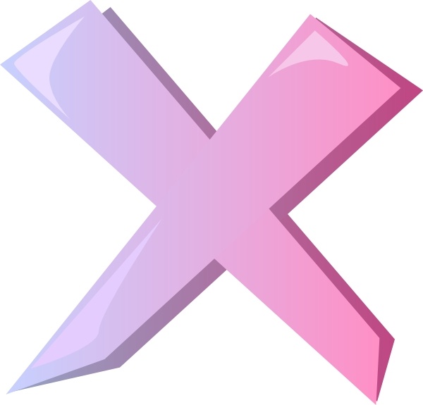 Cross Wrong X Icon clip art