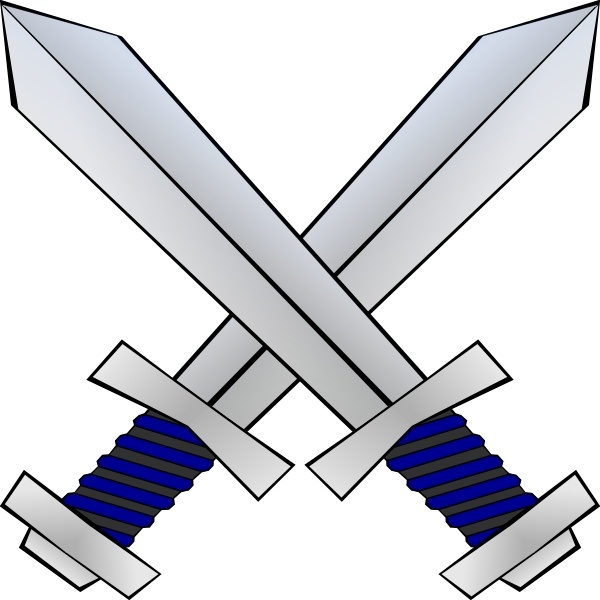 Crossed Swords clip art 