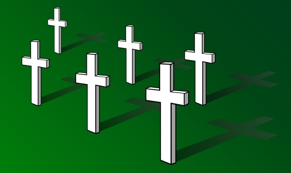 Crosses On Field Remembrance Day clip art