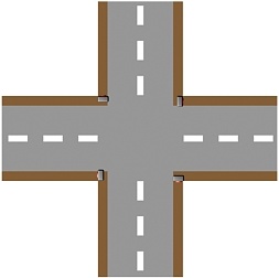 Crossroad plain