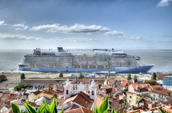 cruise ship in lisbon
