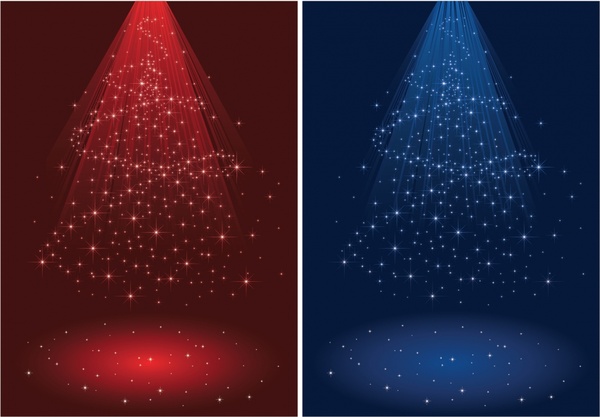 xmas backgrounds sparkling red blue dynamic lights effect